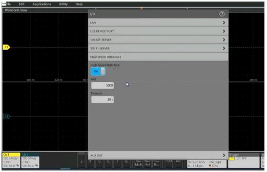 開啟TekHSI高速接口功能，加速波形數(shù)據(jù)遠程傳輸